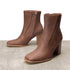 DAMEN RETRO CHUNKY HEEL KNÖCHELSTIEFELETTEN – ELEGANTE STIEFELETTEN MIT SEITLICHEM REISSVERSCHLUSS – IDEAL FÜR BÜRO-OUTFITS